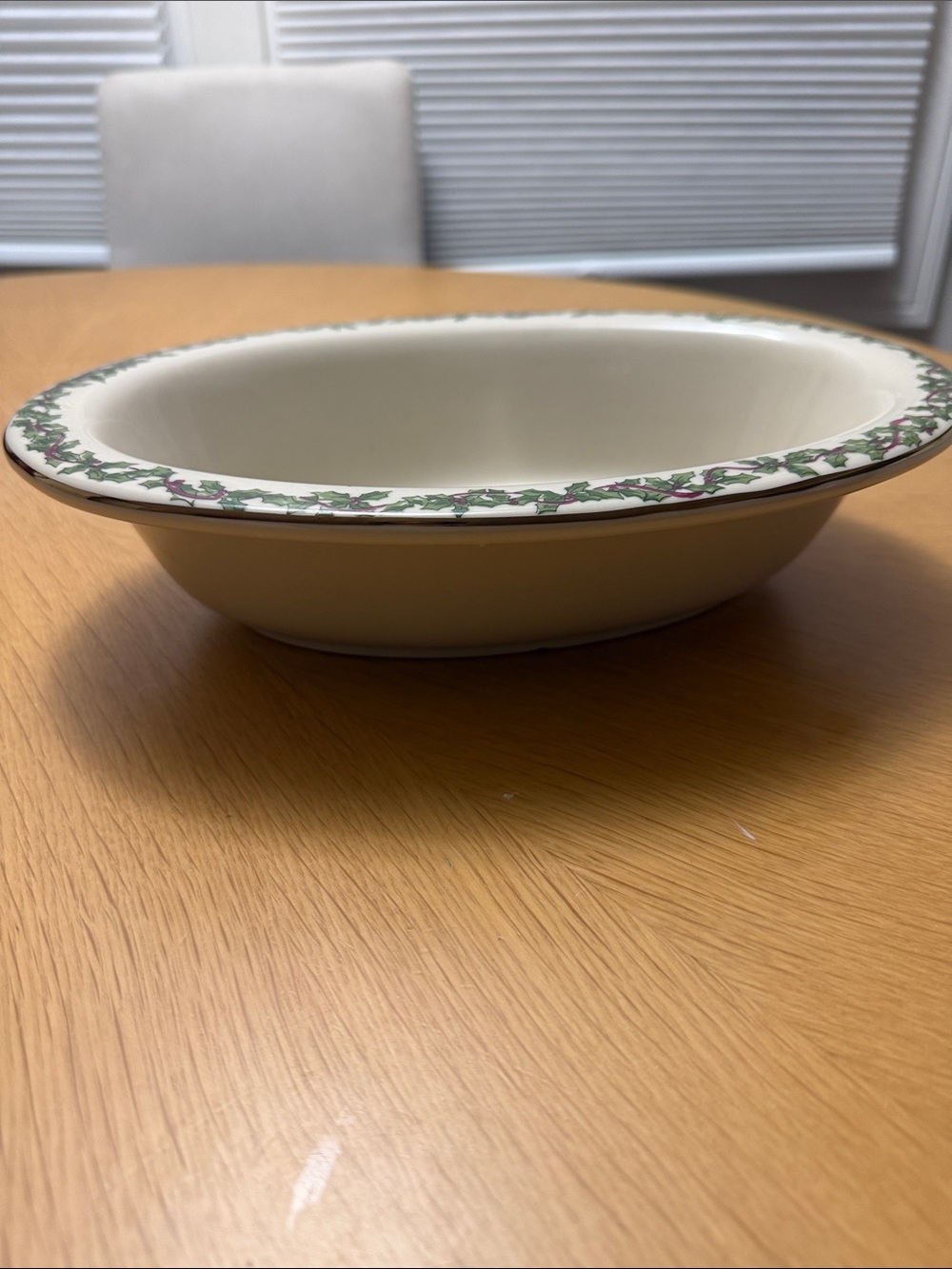 Henn Workshops oval Holly serving bowl